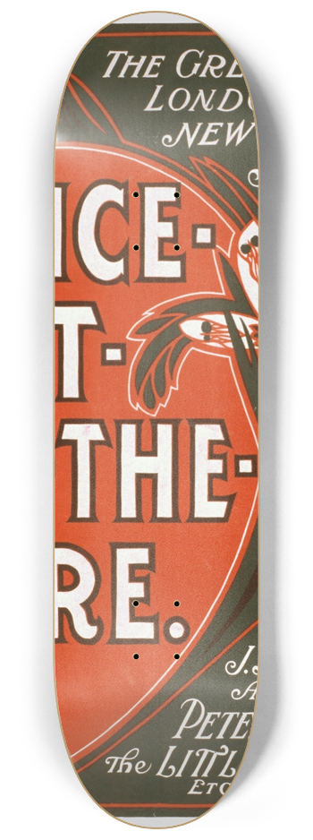 U.S. Lithograph Co. - Alice sit by the fire 8.25 inch art skate deck