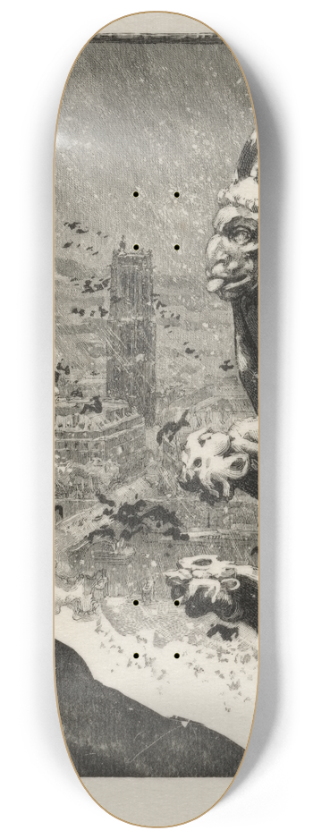 Auguste Louis Lepre - Le Stryge de Notre Dame 8.25 inch art skate deck