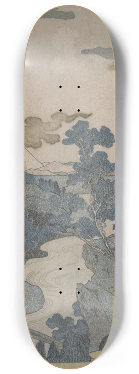 Utagawa Kuniyoshi - Fuji no ykei 8.25 inch art skate deck