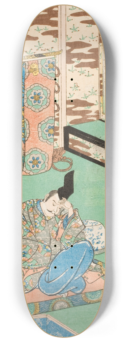 Utagawa Kuniyoshi - Fujiwara Yoshitaka 8.25 inch art skate deck