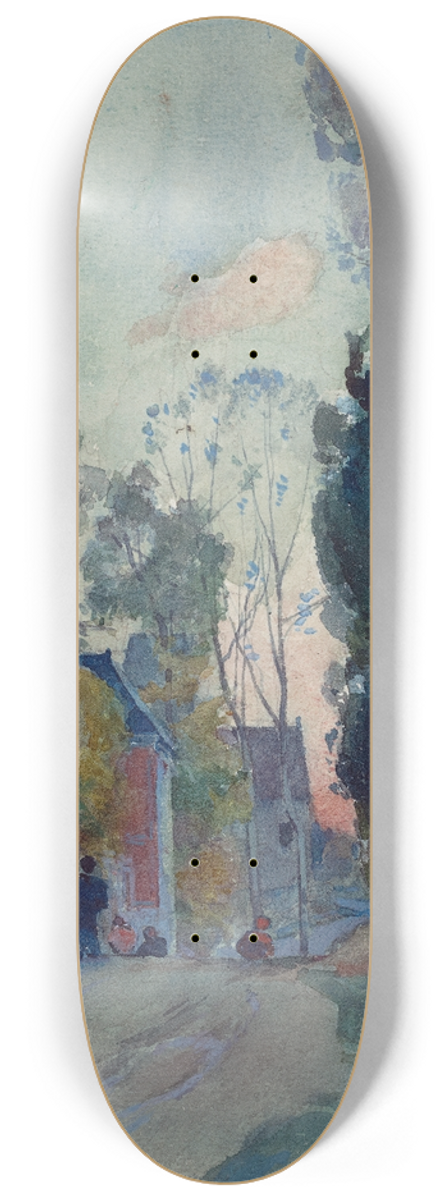 Auguste Louis Lepre - Rue de Jouy le Comte 8.25 inch art skate deck