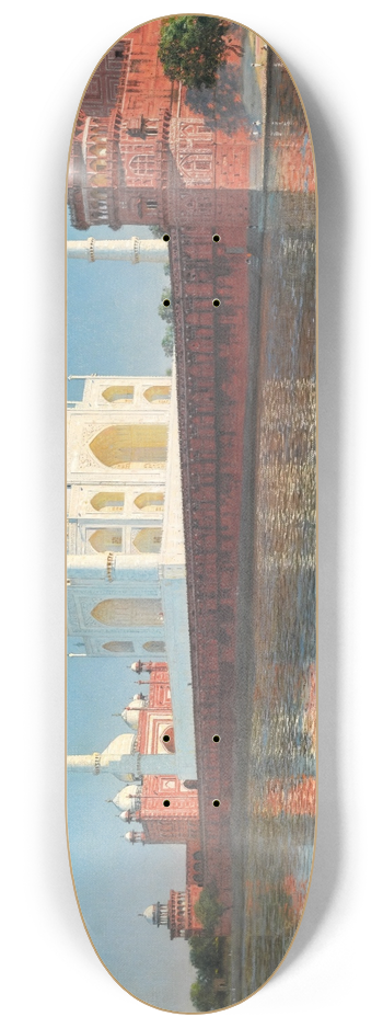 Vasily Vereshchagin - Taj Mahal Mausoleum, Agra 8.25 inch art skate deck
