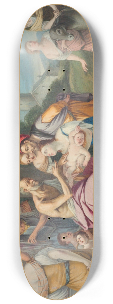 Venetian School - Liriope bringing Narcissus before Tiresias 8.25 inch art skate deck