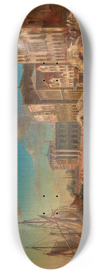 Venetian School - Riva degli Schiavoni, Venice 8.25 inch art skate deck