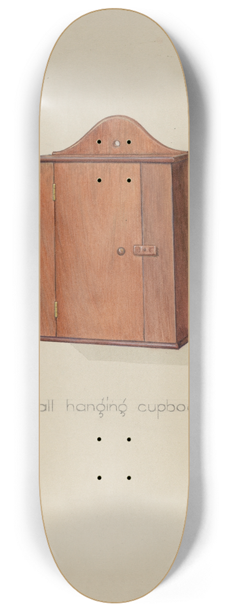 Victor F. Muollo - Shaker Hanging Cupboard 8.25 inch art skate deck