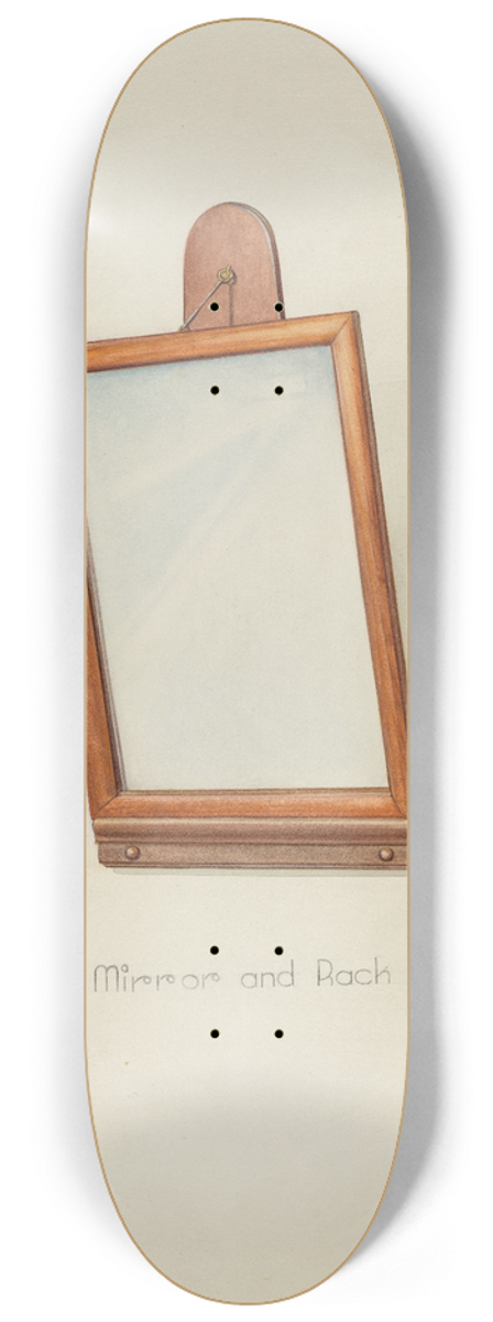 Victor F. Muollo - Shaker Looking Glass and Rack 8.25 inch art skate deck