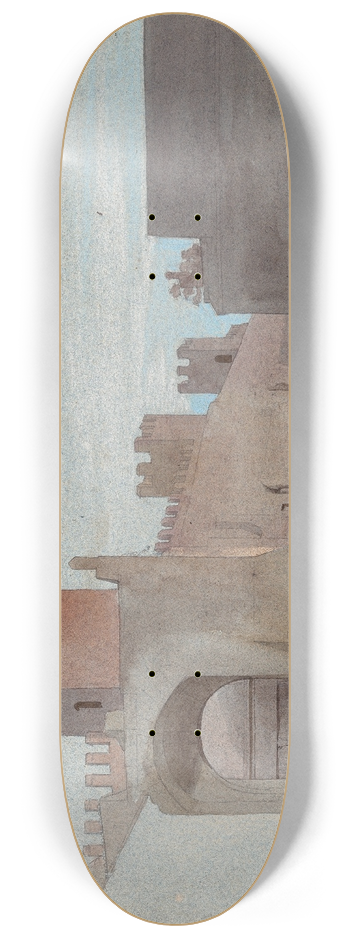 Victor-Franois-Eloi Biennourry - Porta San Lorenzo, Rome 8.25 inch art skate deck