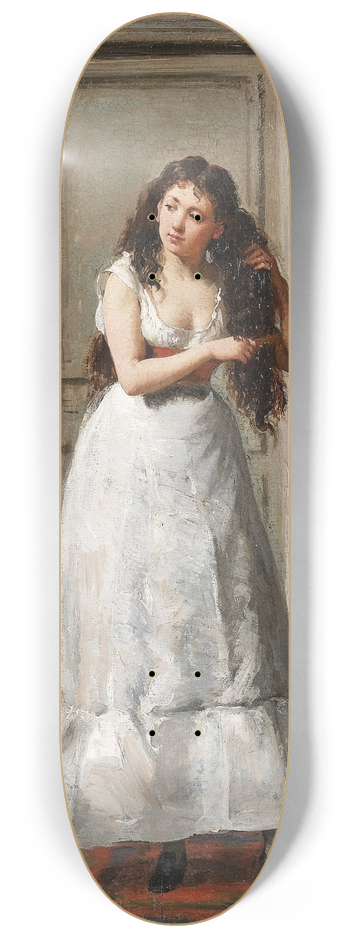 Victor Gabriel Gilbert - At Her Toilette 8.25 inch art skate deck