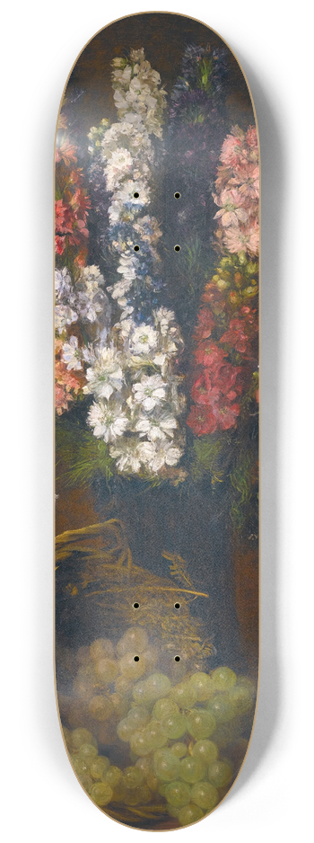 Victoria Fantin-Latour - Pieds dalouette et raisins blancs 8.25 inch art skate deck