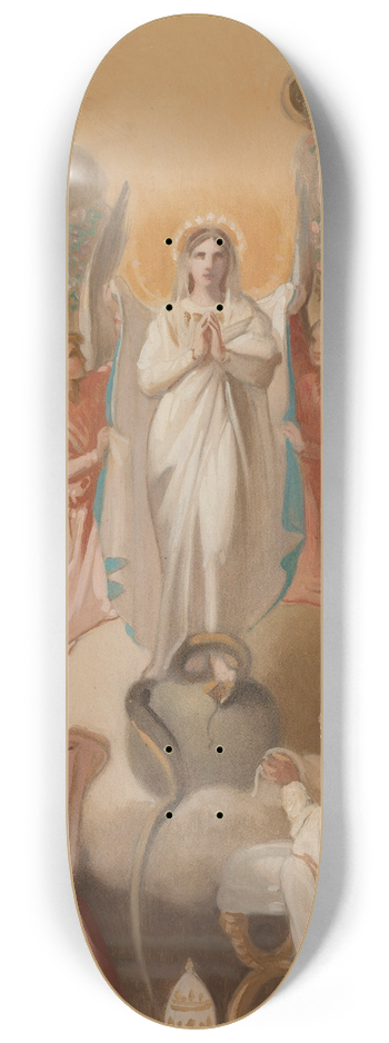 Victor-Louis Mottez - LImmacule Conception prdite par le prophte Isae 8.25 inch art skate deck
