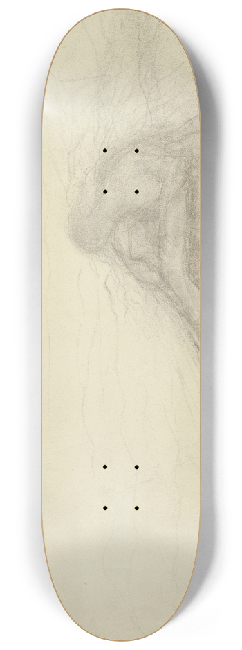 Victor Mller - Love couple at the beach 8.25 inch art skate deck