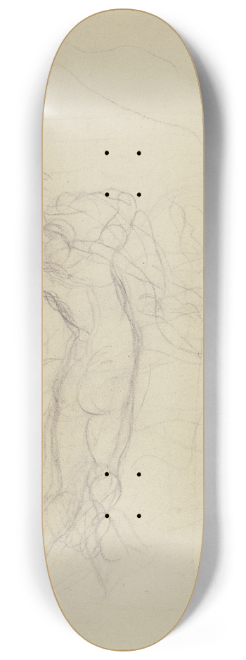 Victor Mller - Two embracing nudes 8.25 inch art skate deck