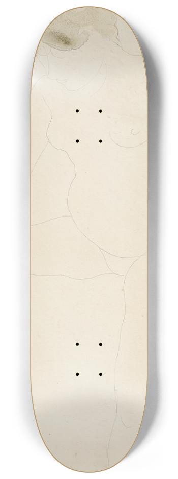 Auguste Rodin - Femme nue debout 8.25 inch art skate deck