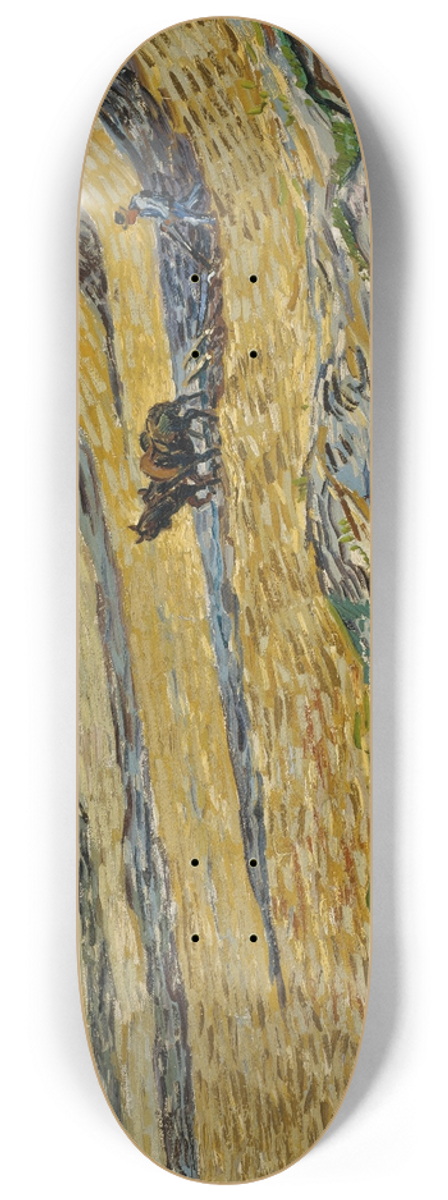 Vincent van Gogh - Enclosed Field with Ploughman 8.25 inch art skate deck