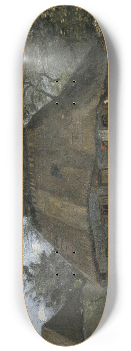 Vincent van Gogh - Farmhouse in Nuenen 8.25 inch art skate deck