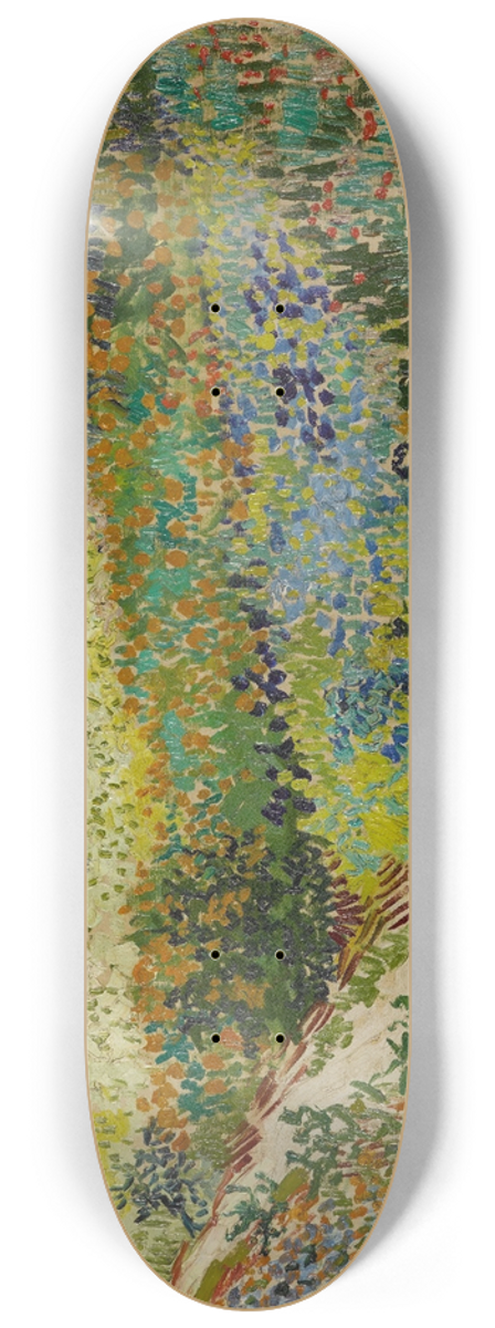 Vincent van Gogh - Garden at Arles 8.25 inch art skate deck