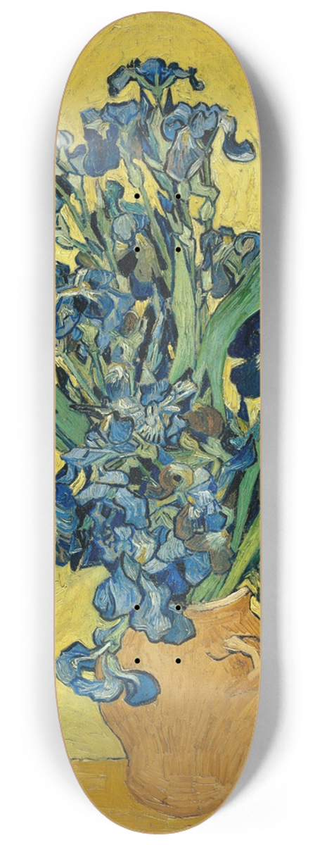 Vincent van Gogh - Irises 8.25 inch art skate deck