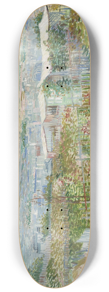Vincent van Gogh - Montmartre; behind the Moulin de la Galette 8.25 inch art skate deck
