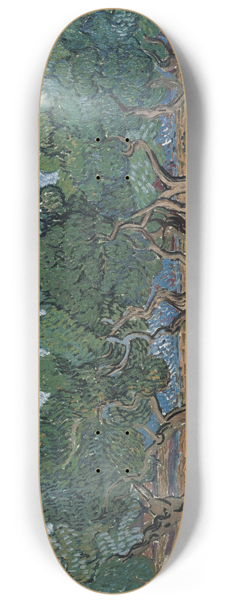 Vincent van Gogh - Olive grove 8.25 inch art skate deck
