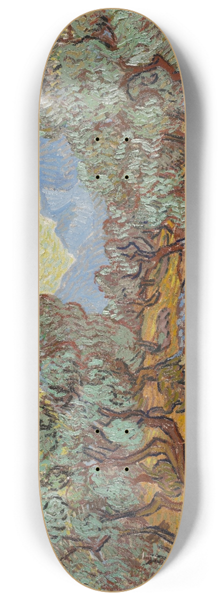 Vincent van Gogh - Olive Trees 8.25 inch art skate deck