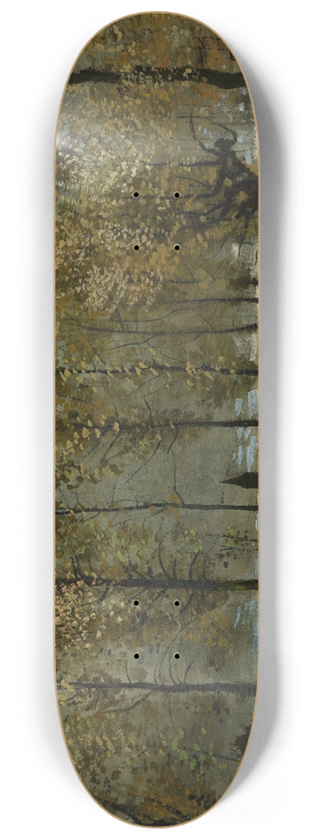 Vincent van Gogh - Poplars near Nuenen 8.25 inch art skate deck