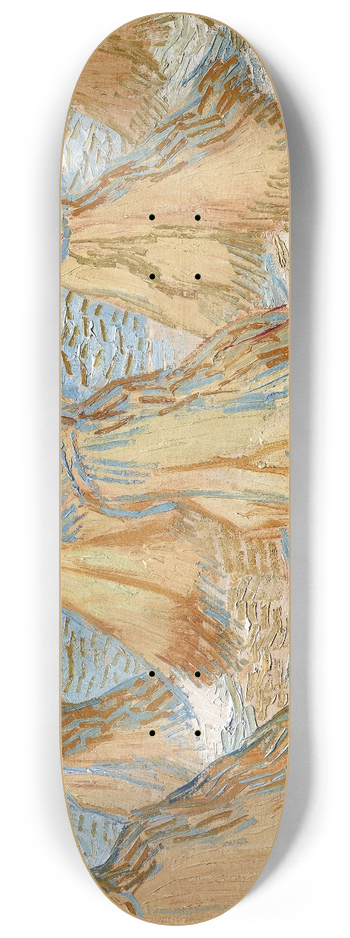 Vincent van Gogh - Sheaves of Wheat 8.25 inch art skate deck