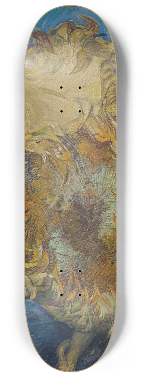 Vincent van Gogh - Sunflowers 8.25 inch art skate deck