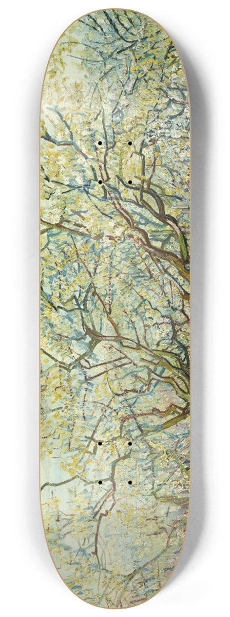 Vincent van Gogh - The white orchard 8.25 inch art skate deck