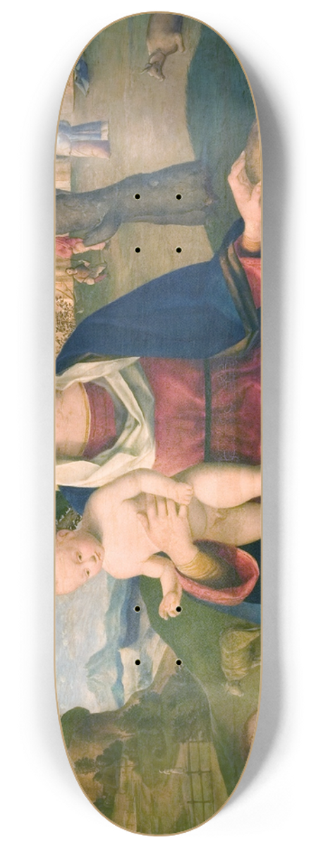 Vincenzo Catena - The Virgin and Child with a Male and a Female Donor 8.25 inch art skate deck
