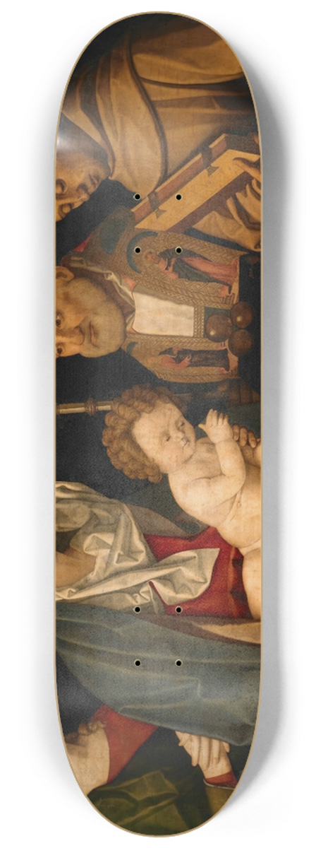 Vincenzo Catena - Virgin and Child with Saints and a Donor 8.25 inch art skate deck