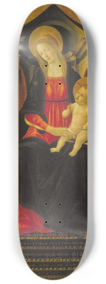 Vincenzo Frediani - Virgin and Child between Saint Peter and Saint Paul 8.25 inch art skate deck