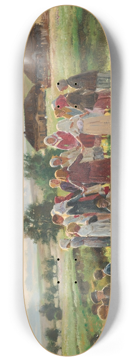 Vladimir Egorovich Makovsky - Children At Play 8.25 inch art skate deck