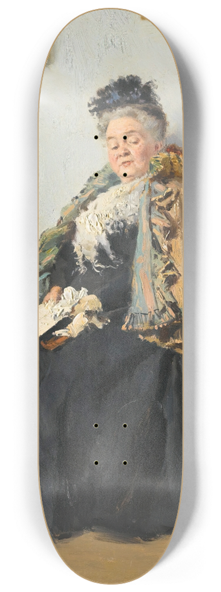 Vladimir Egorovich Makovsky - Portrait Of A Noblewoman 8.25 inch art skate deck