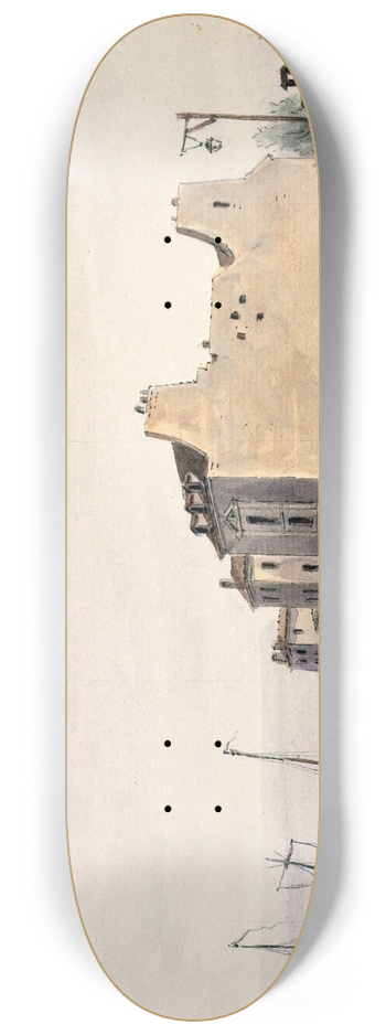 Auguste-Sbastien Bnard - Lhtel des Haricots (prison de la Garde Nationale), quai Saint- Bernard. 8.25 inch art skate deck