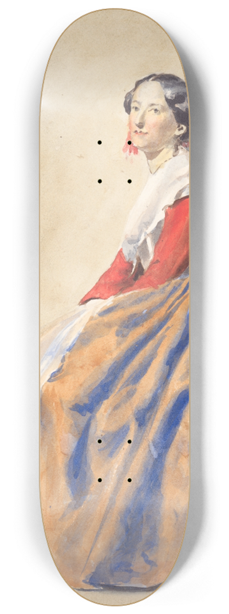 Vojtech Klimkovi - Woman from Italy 8.25 inch art skate deck