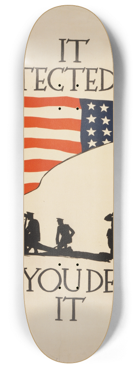 Vojtech Preissig - It protected you, will you defend it 8.25 inch art skate deck