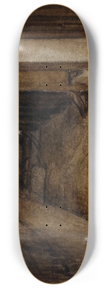 Auguste-Sbastien Bnard - Passage Saint Jean de Latran. 8.25 inch art skate deck