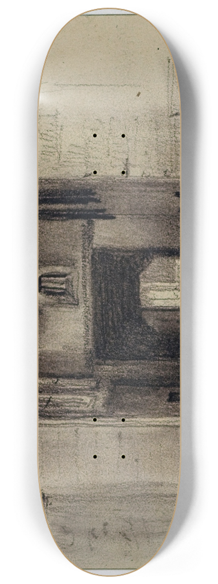 Auguste-Sbastien Bnard - Passage Saint Jean de Latran. 8.25 inch art skate deck