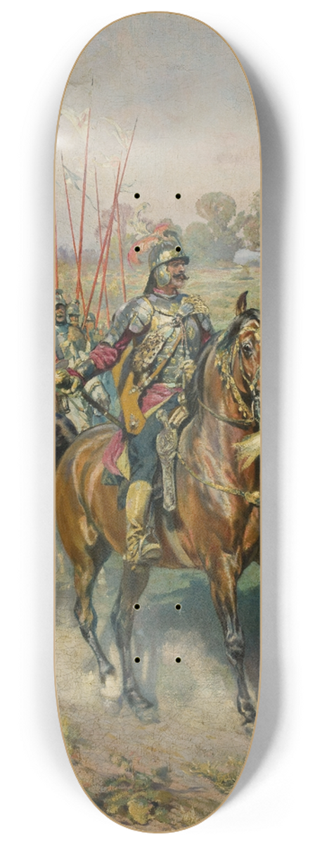 Wacaw Pawliszak - Procession of hussars 8.25 inch art skate deck