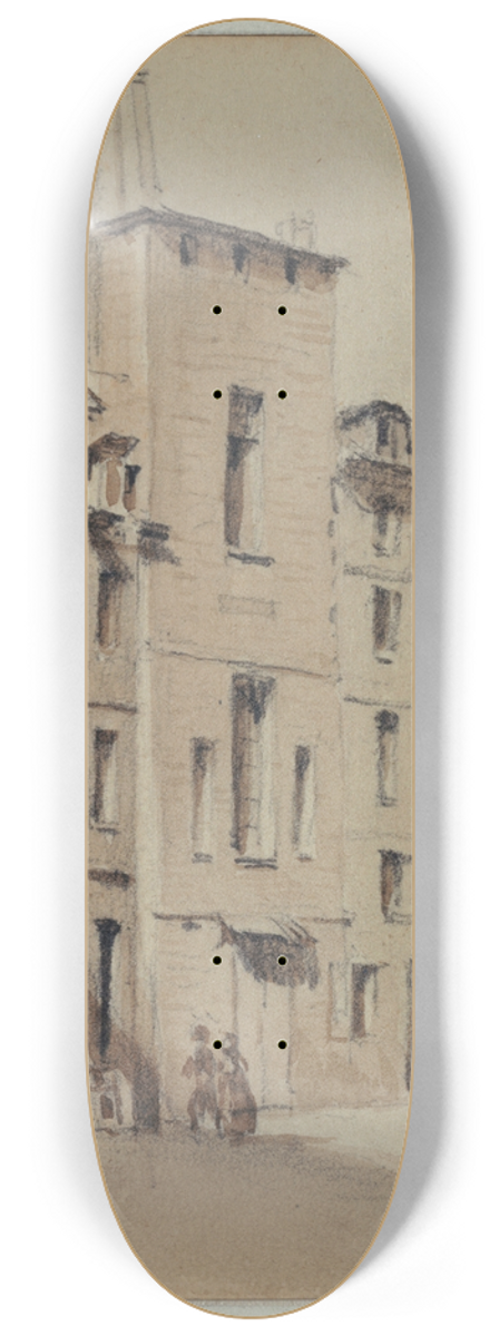 Auguste-Sbastien Bnard - Tour des plerins, restes de lglise Saint Jean de Latran 8.25 inch art skate deck