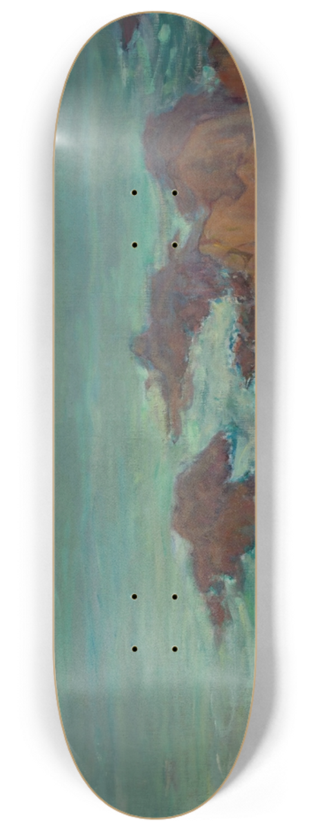 Wadysaw lewiski - Sea in Brittany 8.25 inch art skate deck