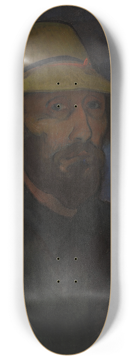 Wadysaw lewiski - Self-portrait in a straw hat 8.25 inch art skate deck