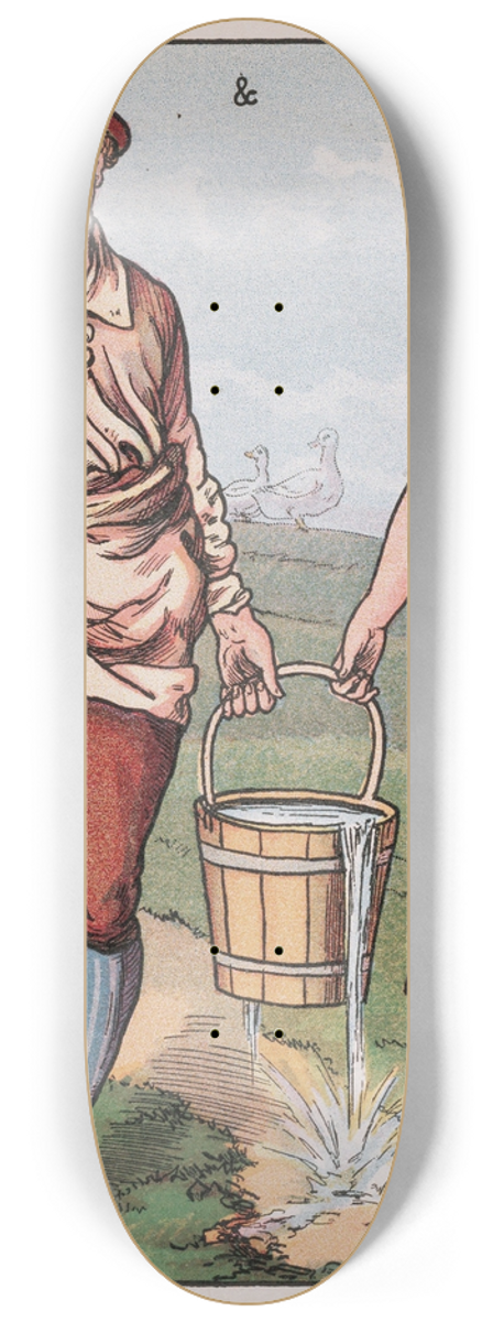 Walter Crane - Jack & Jill 8.25 inch art skate deck
