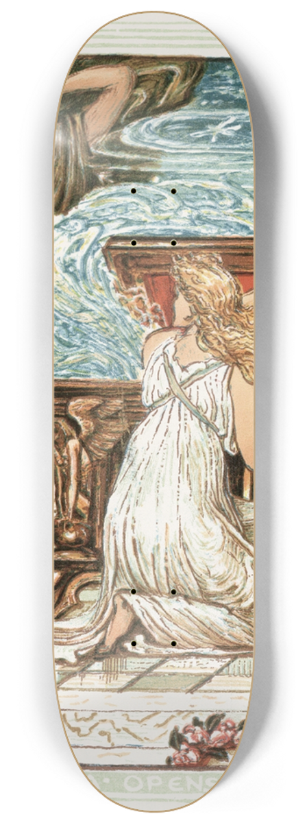 Walter Crane - Pandora opens the box 8.25 inch art skate deck