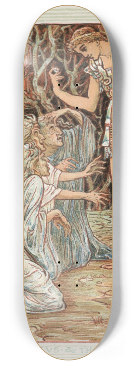 Walter Crane - Perseus and The Graia 8.25 inch art skate deck