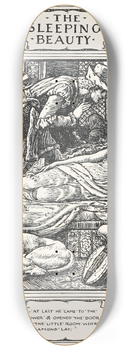 Walter Crane - The Sleeping Beauty 8.25 inch art skate deck