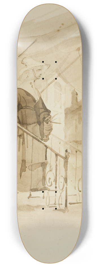 Auguste Xavier Leprince - Nun 8.25 inch art skate deck