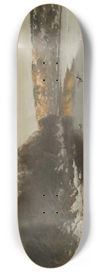 August Fink - Enten Am Zugeforenen Fluss 8.25 inch art skate deck