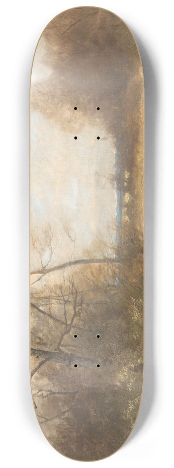 August Fink - Pheasant by the riverside 8.25 inch art skate deck