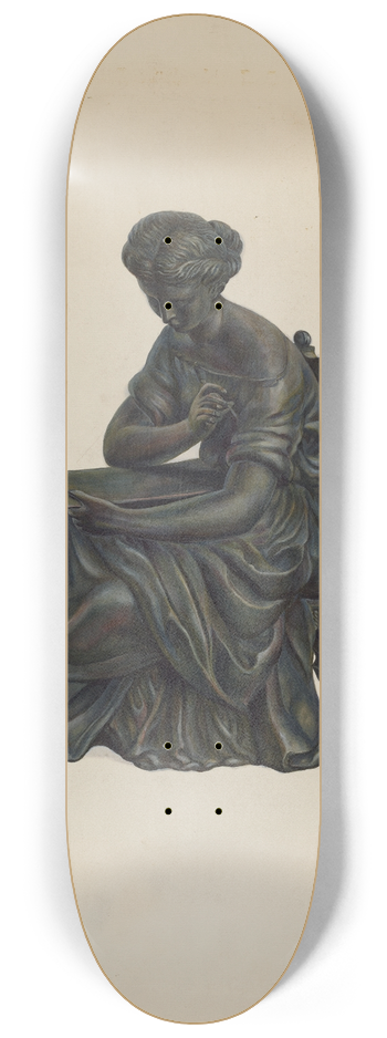 Walter Hochstrasser - Statue Clock Decoration 8.25 inch art skate deck